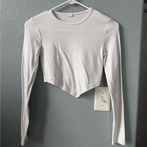 Garage White Long Sleeve Women's Top
